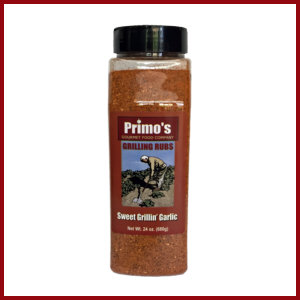 Primo's Sweet Grillin' Garlic Rub - Large